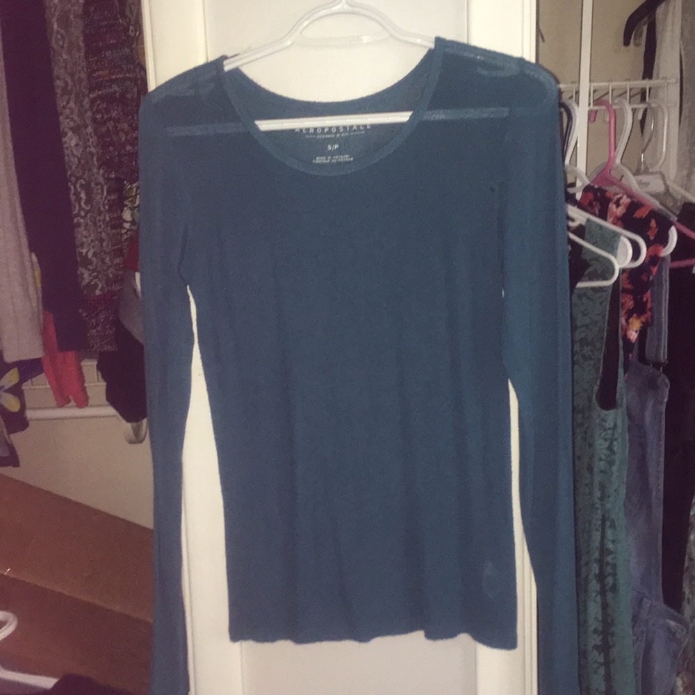 Aéropostale teal long sleeve top
